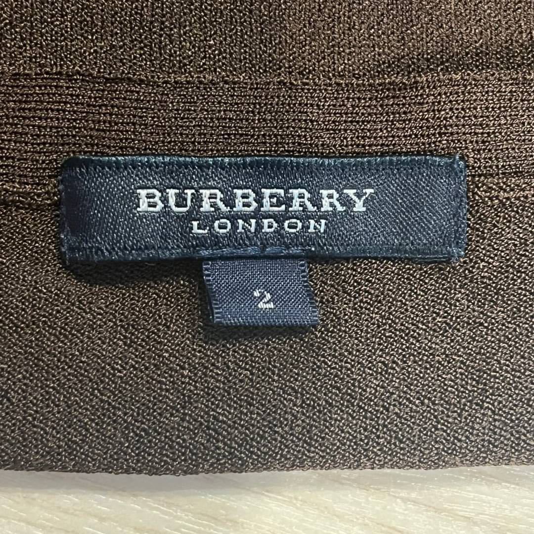 BURBERRY LONDON バーバリーロンドン レーヨン混 カーディガン 薄手 七分袖 レディースの画像10