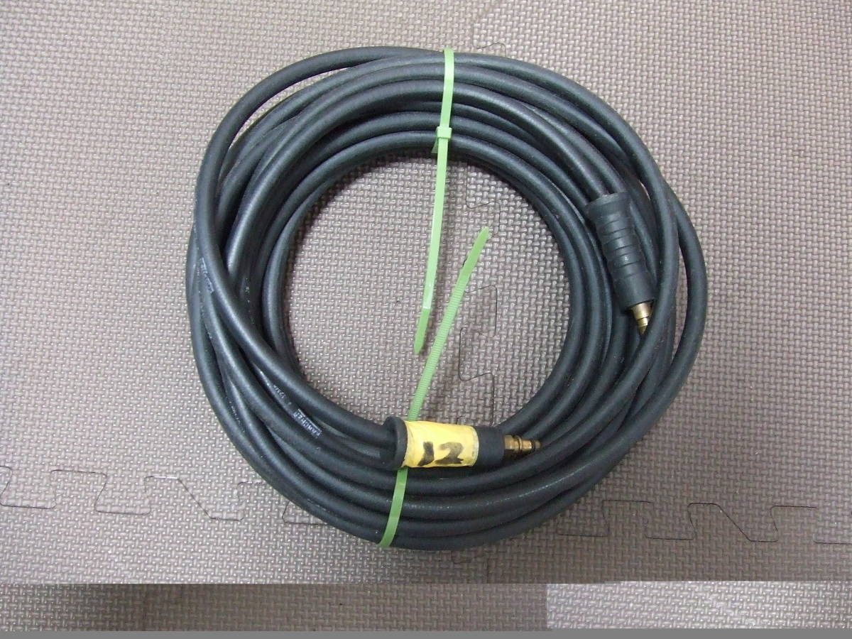  Karcher * original accessory * used * height pressure hose 12m* body side Quick * trigger gun side Quick ( other accessory exhibiting. commodity . search please )