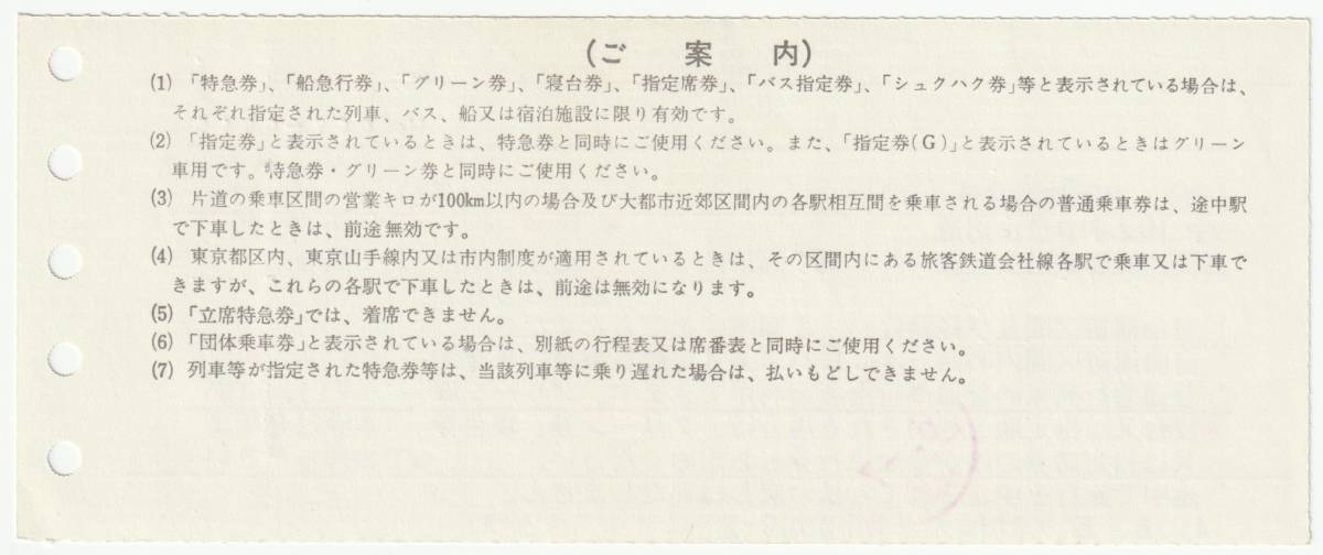 平成4年6月6日から有効　京阪神周遊券（学割）　自由周遊区間内→東京都区内　6月5日京王観光中央大学発行（6月7日入鋏印）_画像2