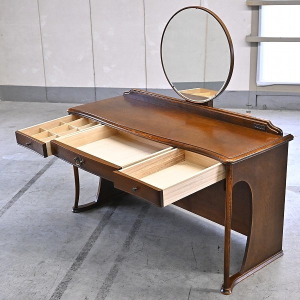 IDC large . furniture pine . atelier 33 ten thousand [CONTINUE/ can tea nyu] oak material dresser desk desk dresser sliding mirror KOBOa-ru*n-vo-