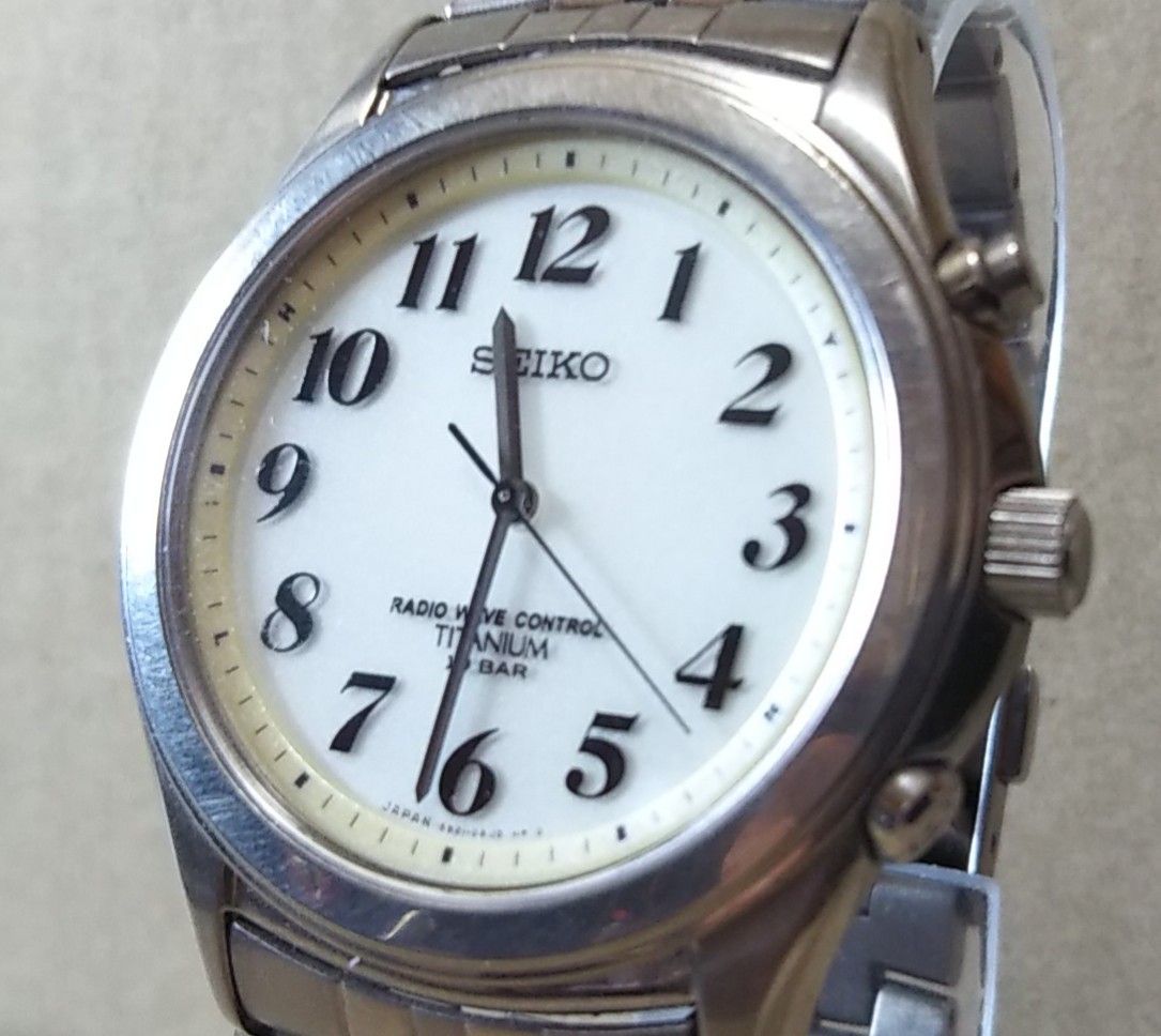 電池新品 セイコー SEIKO 5B21-0AD0 電波 腕時計 メンズ 電池新品 セイコー SEIKO 5B21-0AD0 電波 腕時計 メンズ
