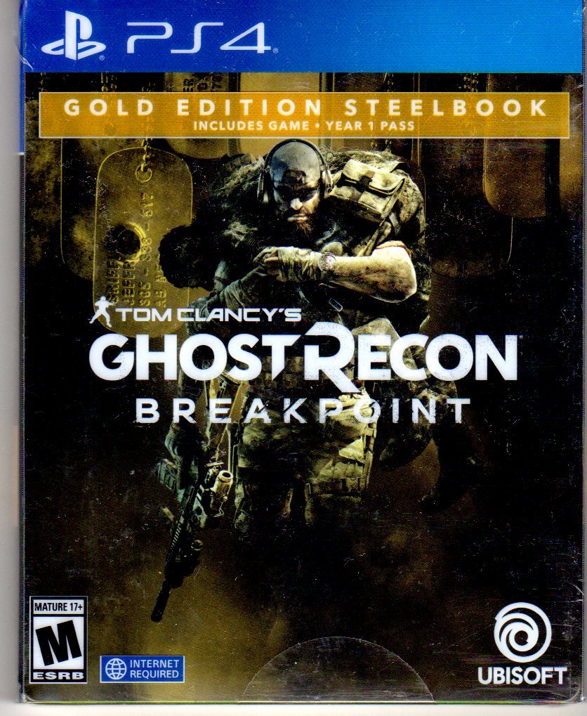 PS4◆北米版 Tom Clancy's Ghost Recon Breakpoint: Steelbook Gold Edition 未開封 トム・クランシー ゴーストリコン