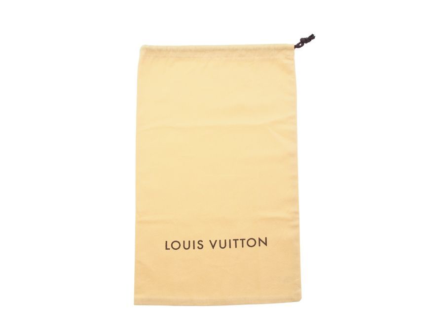 【Used 開封品】 ルイヴィトン LOUIS VUITTON 保存袋 LV専用袋 巾着ポーチ 保管用布袋 コットン100％ ベージュ 茶色紐 縦長 43.5×27cm_画像2
