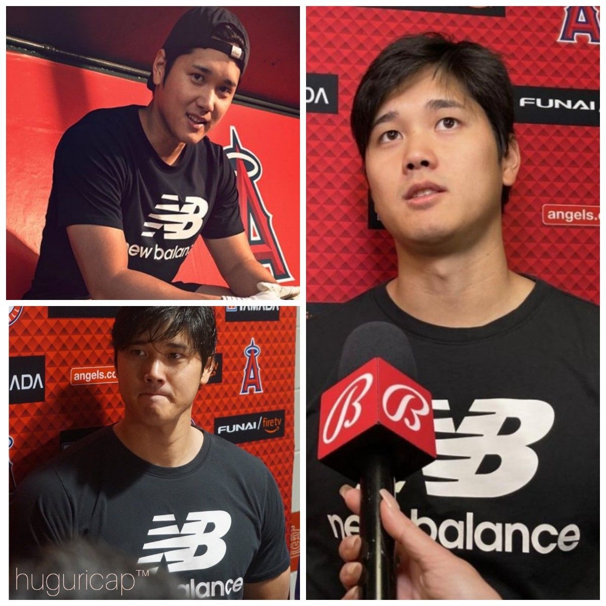 祝MVP New Balance 大谷翔平選手着用モデル スタックドロゴショートスリーブTシャツ 黒 US XL JP 2XL