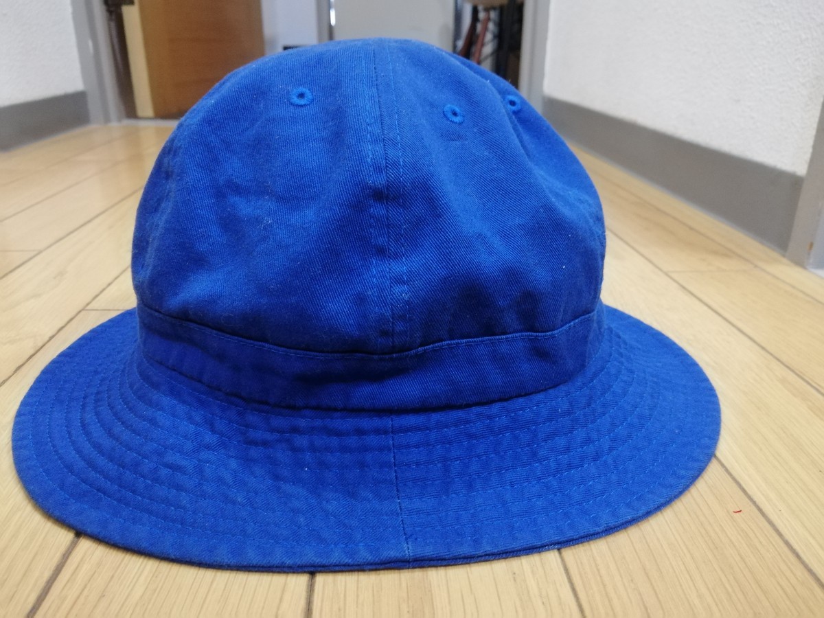 新品未使用品【NEWHATTAN ニューハッタン】コットンツイル生地メトロハット◆Ｌ/XL サイズ(約60㎝)ブルー_画像1