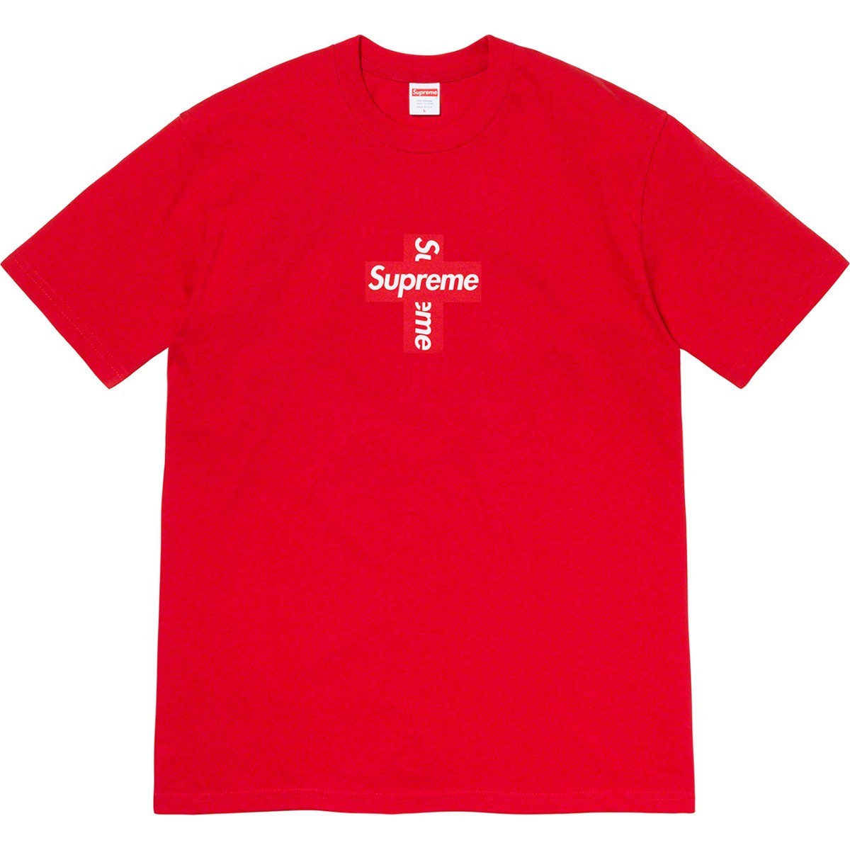 正規品 新品 未開封 FW20 Supreme Cross Box Logo Tee シュプリーム クロス ボックス ロゴ ティー シャツ Red Large レッド ラージ