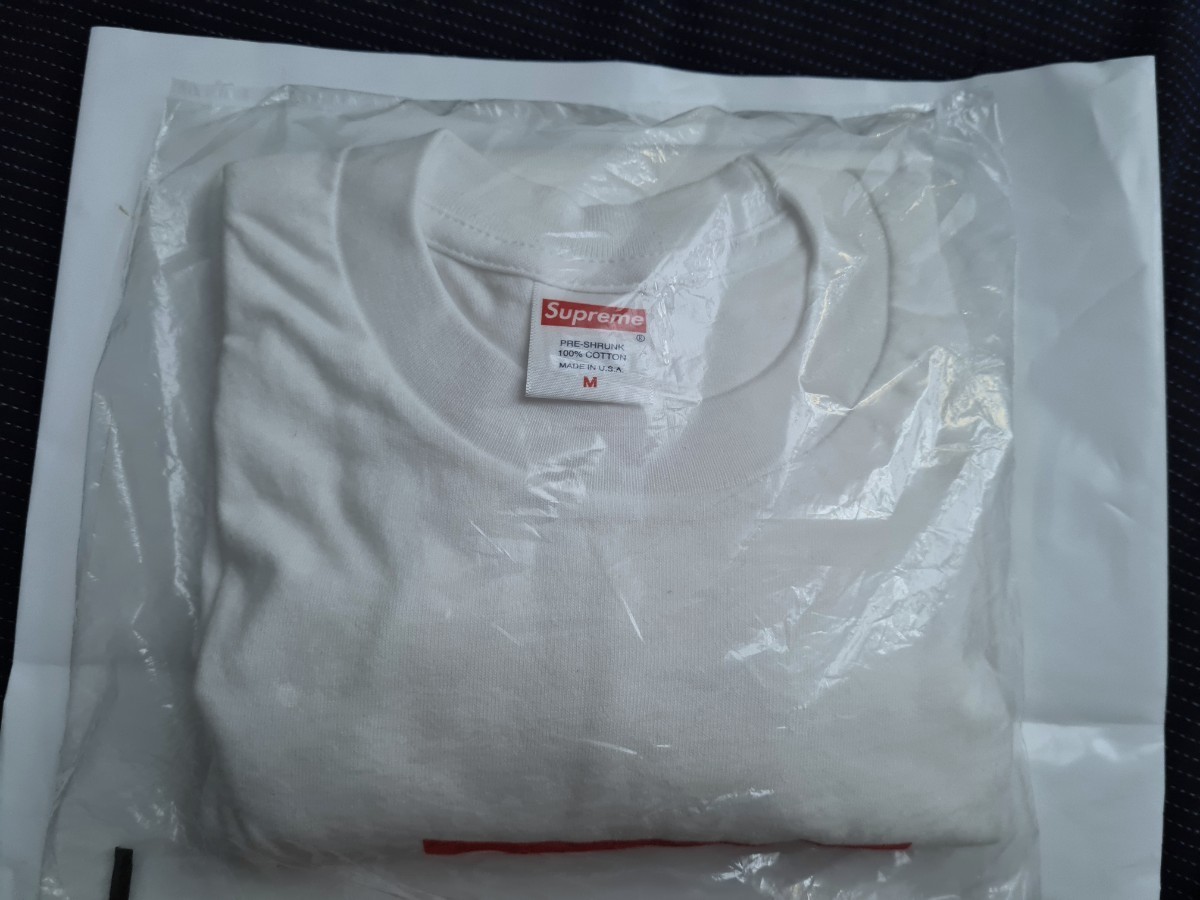 正規品 新品 未開封 FW20 Supreme Box Logo L/S Tee シュプリーム ボックス ロゴ ロン ティー シャツ White Medium ホワイト ミディアム_画像3