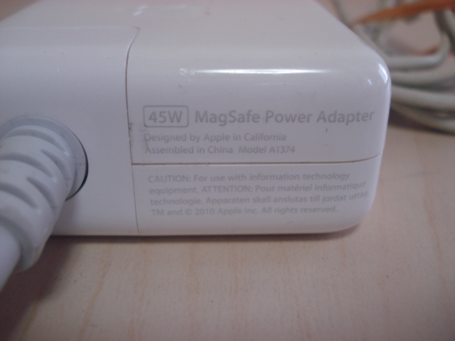 [送料無料 即決] Apple 純正ACアダプタ 45W MagSafe Power Adaptor A1374 USED_画像5