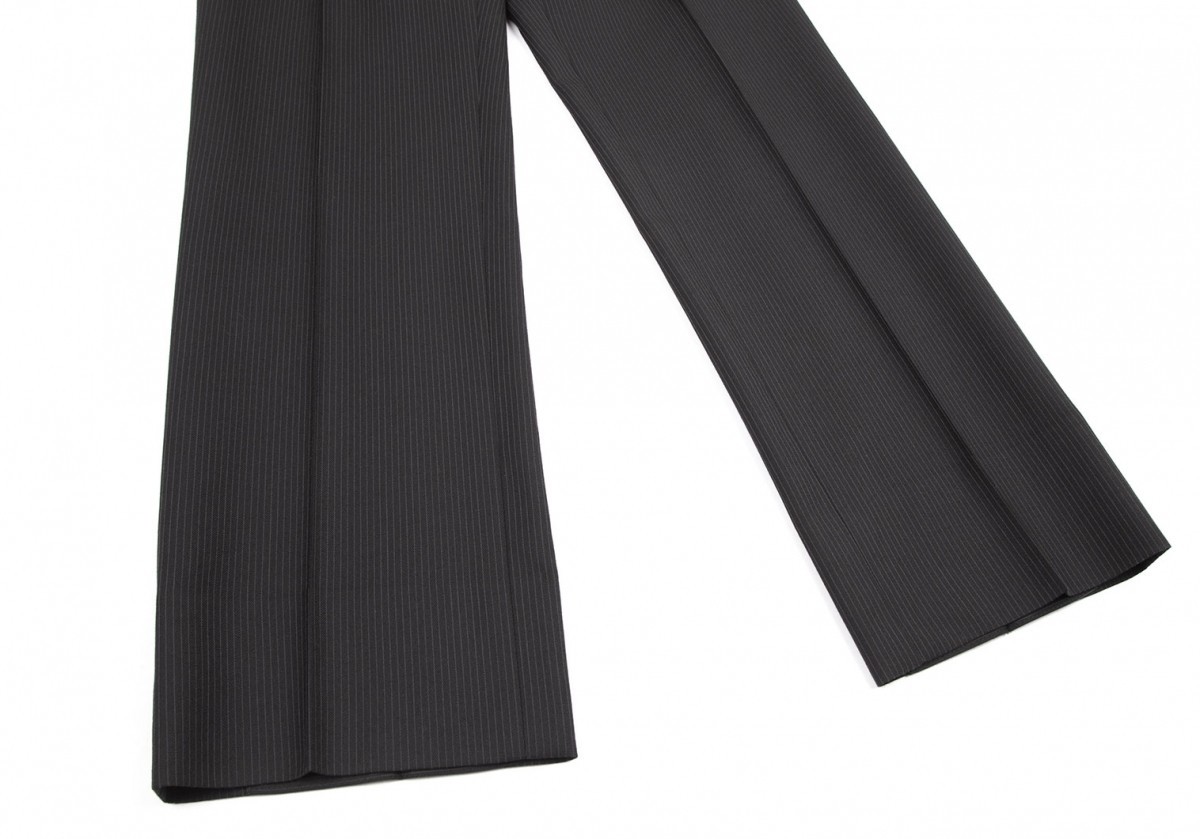  Burberry Black Label BURBERRY BLACK LABEL шерсть в тонкую полоску конические брюки чёрный 42L