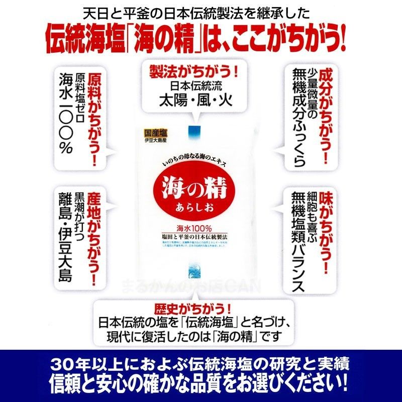 【240g+500g】斎藤一人さんオススメの自然塩「海の精」あらしお