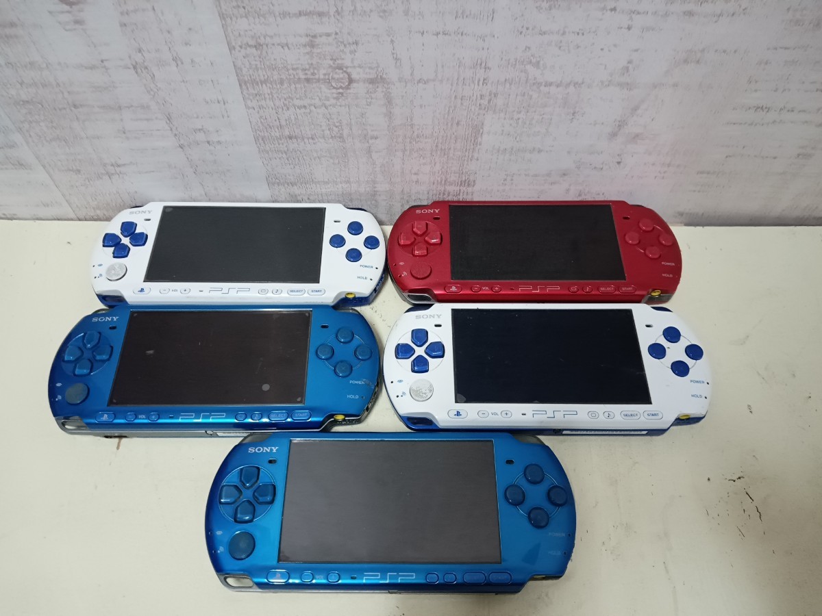 SONY ソニー PSP 3000 PSP-3000 5点 まとめ PSP本体 ゲーム機 ジャンク