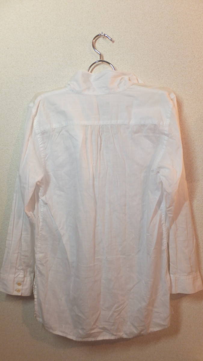 ★GAP★1969 ギャップ長袖レディーストップスシャツサイズM　Ladies Long sleeve tops shirts　着丈約74Cm　USED IN JAPAN ホワイト_画像8