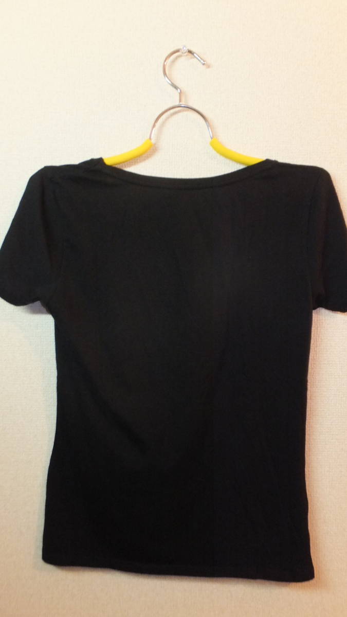 ★Ladies inner soft shirts★レディースインナーサイズLL USED IN JAPAN　SIZE LL　黒_画像7