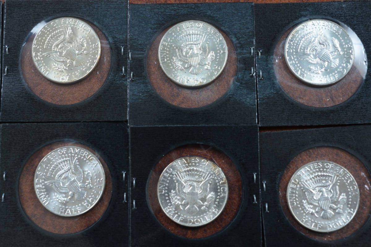 ☆ 1964年 !ケネディ 50セント 銀貨 初年度発行 アメリカ ☆ 1964年 !ケネディ 50セント 銀貨 初年度発行 アメリカ
