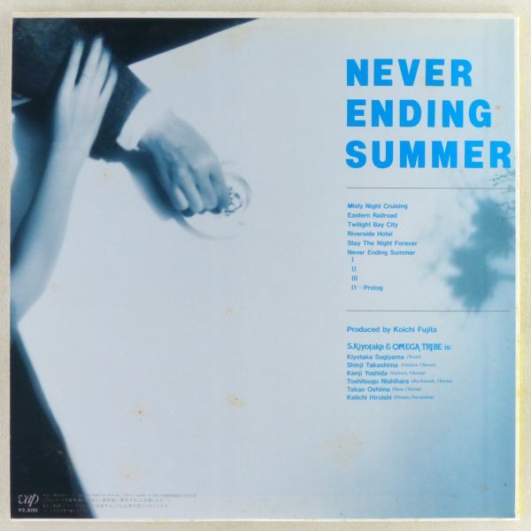 ■杉山清貴＆オメガトライブ｜NEVER ENDING SUMMER ＜LP 1984年 日本盤＞3rdアルバム 「riverside hotel」収録_画像2