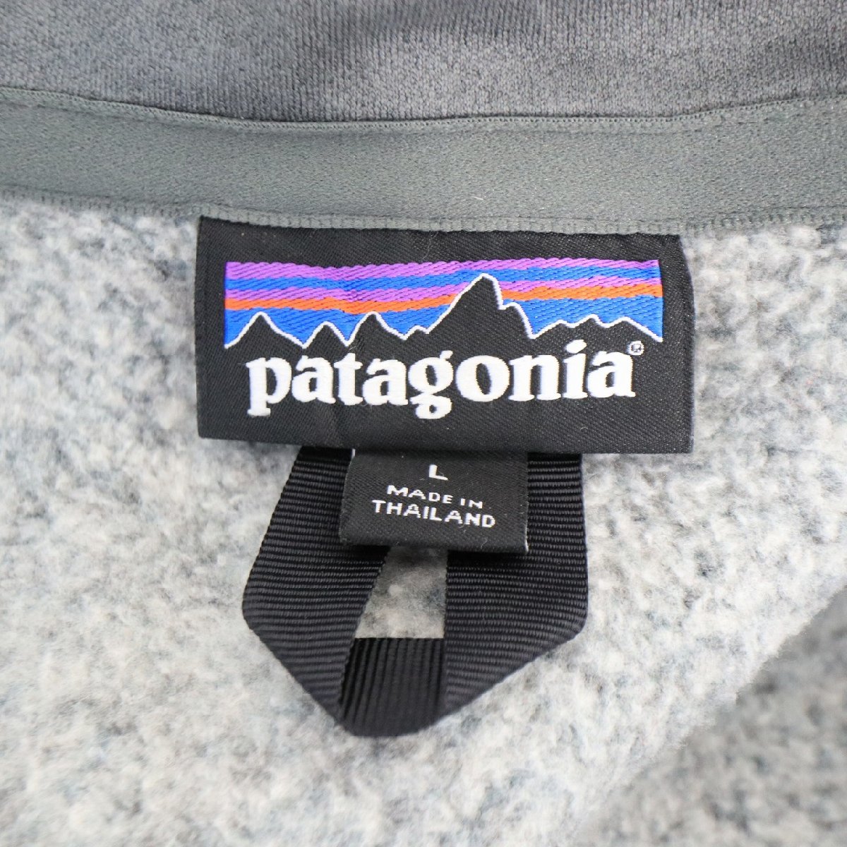 patagonia パタゴニア ベターセーター プルオーバー フリース ジャケット アウトドア キャンプ グレー ( メンズ L ) 中古 古着 N4388_画像7