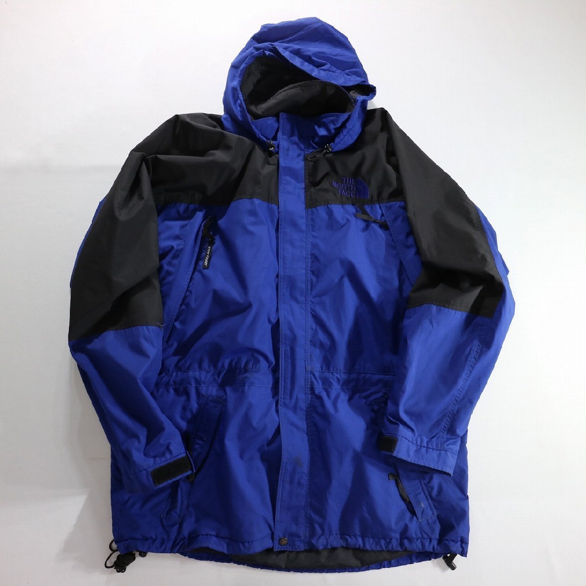 F□90年代 THE NORTH FACE ノースフェイス マウンテンパーカー ジャケット アウトドア キャンプ ブルー (XL)( XL ) 中古 古着 k4568