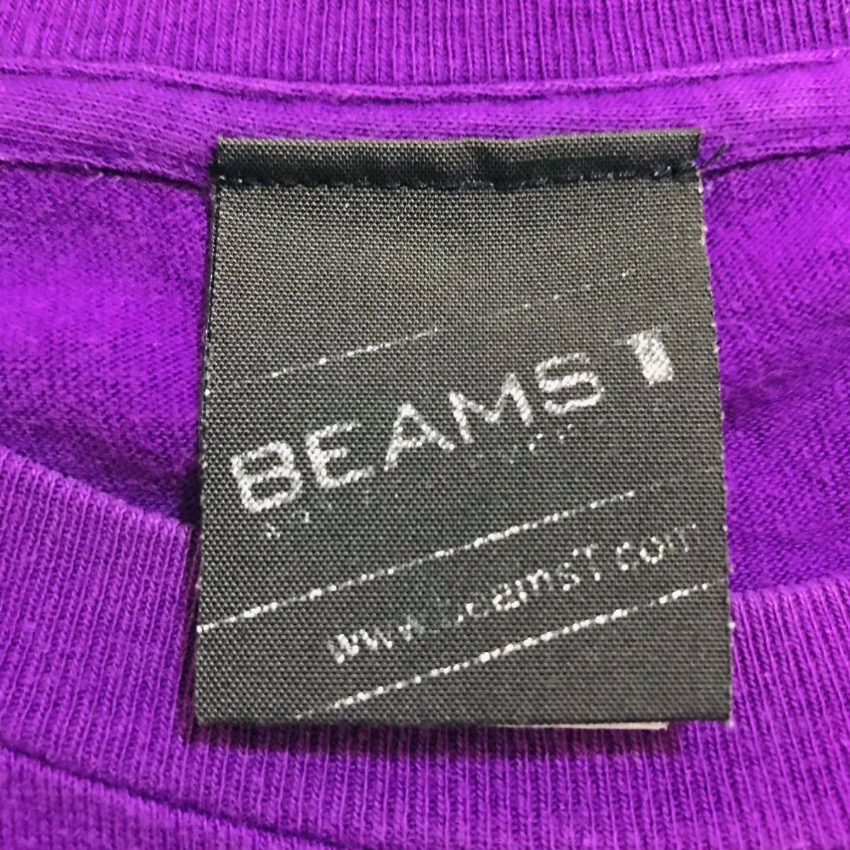 100 jpy BEAMS Beams purple purple short sleeves T-shirt 