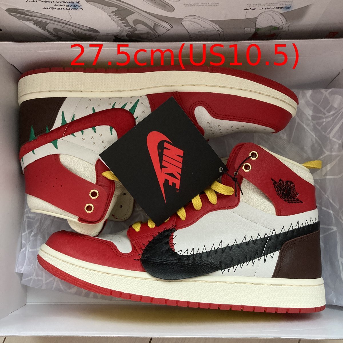 【気質アップ】 1 Jordan Air WMNS Nike 27.5cm(US10.5) High FJ0604-601 Red Gym Taylor Teyana 2 CMFT Zoom 26.0cm以上 【気質アップ】 1 Jordan Air WMNS Nike 27.5cm(US10.5) High FJ0604-601 Red Gym Taylor Teyana 2 CMFT Zoom 26.0cm以上