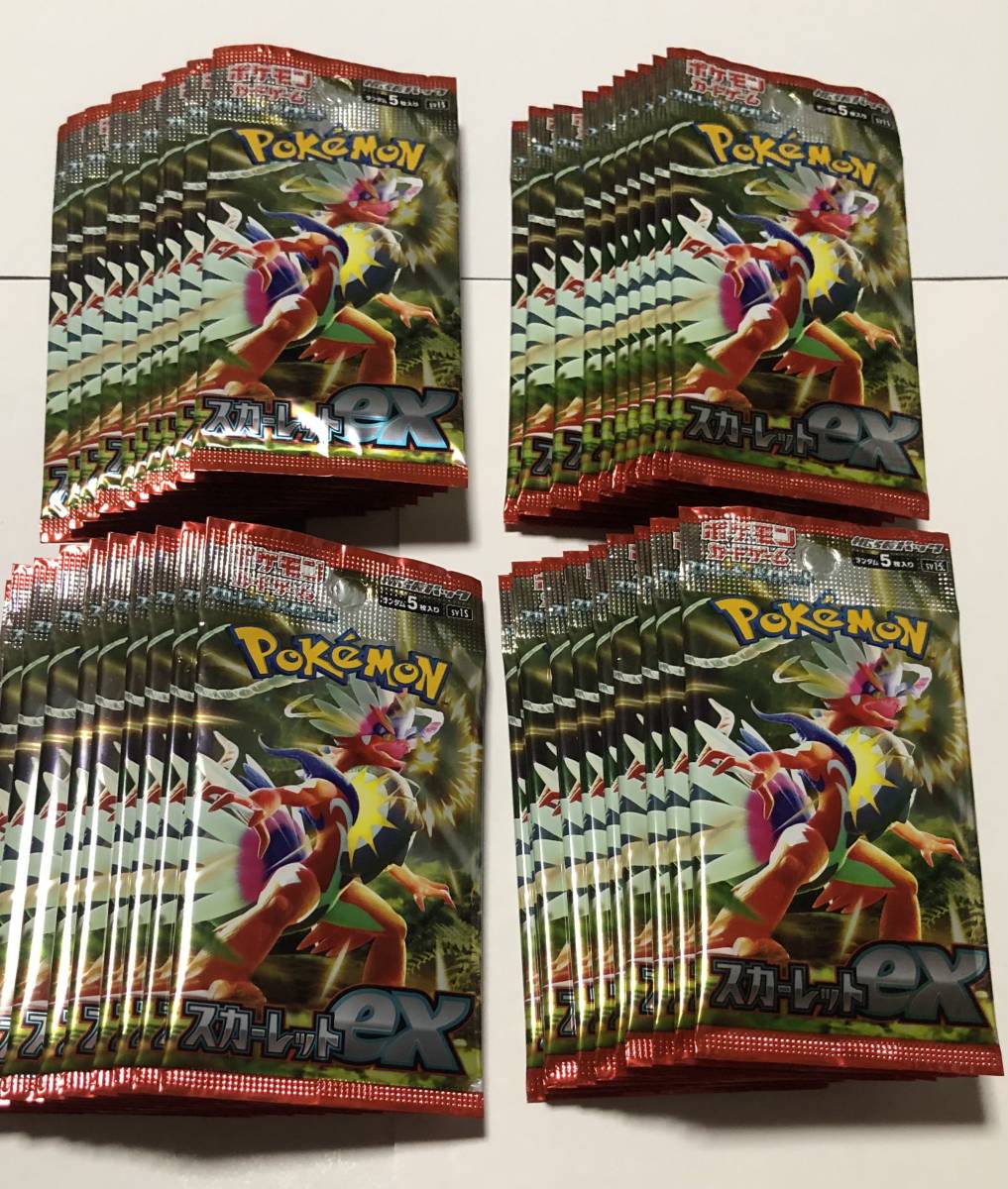 海外最新 ポケカ スカーレットex ポケモンカードゲーム 未開封 40パック パック、ボックス、特殊セット 海外最新 ポケカ スカーレットex ポケモンカードゲーム 未開封 40パック パック、ボックス、特殊セット