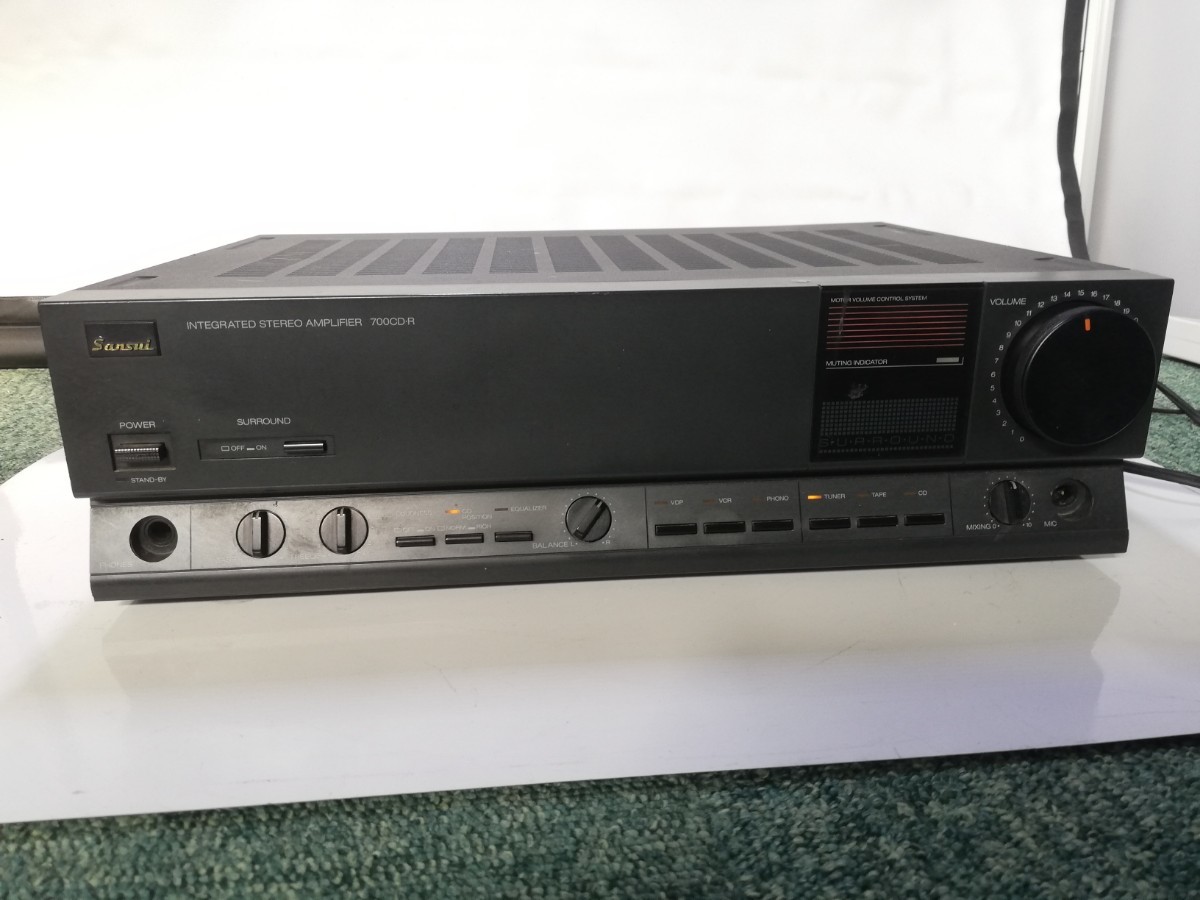  tube 126( electrification verification, used present condition, immediately shipping )Sansui Sansui 700CD-R for pre-main amplifier 