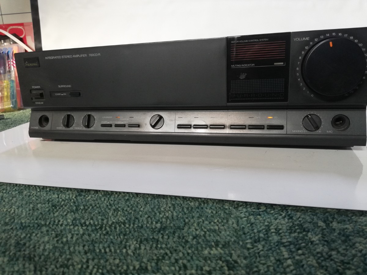  tube 126( electrification verification, used present condition, immediately shipping )Sansui Sansui 700CD-R for pre-main amplifier 