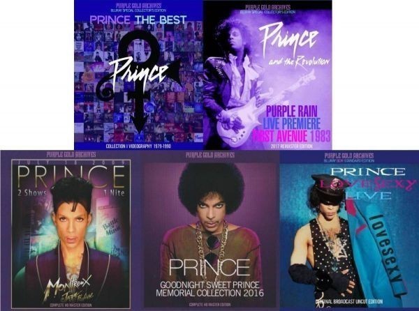 Prince / THE BEST/ MONTREUX JAZZ/ GOODNIGHT SWEET : Blu-ray 5タイトルセット　ベスト映像集、ライブ映像等　プリンス_画像1