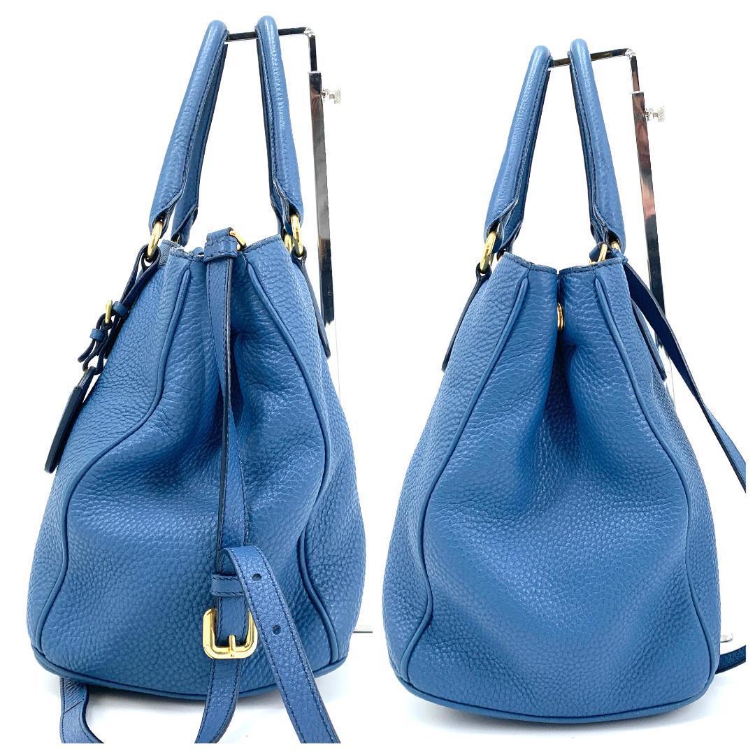 1円 PRADA プラダ 2way ショルダーバッグ ハンドバッグ ヴィッテロ