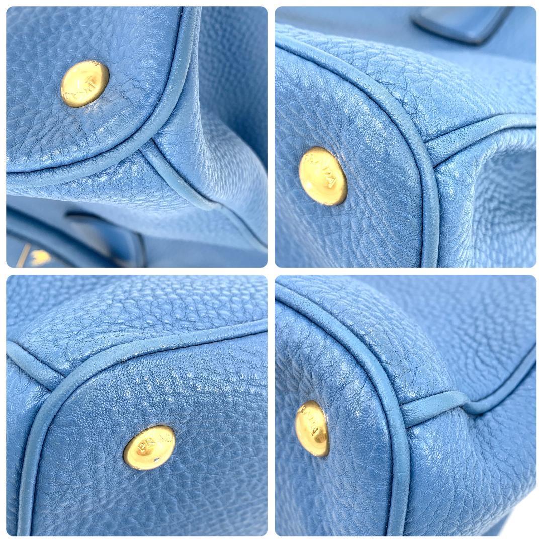 1円 PRADA プラダ 2way ショルダーバッグ ハンドバッグ ヴィッテロ