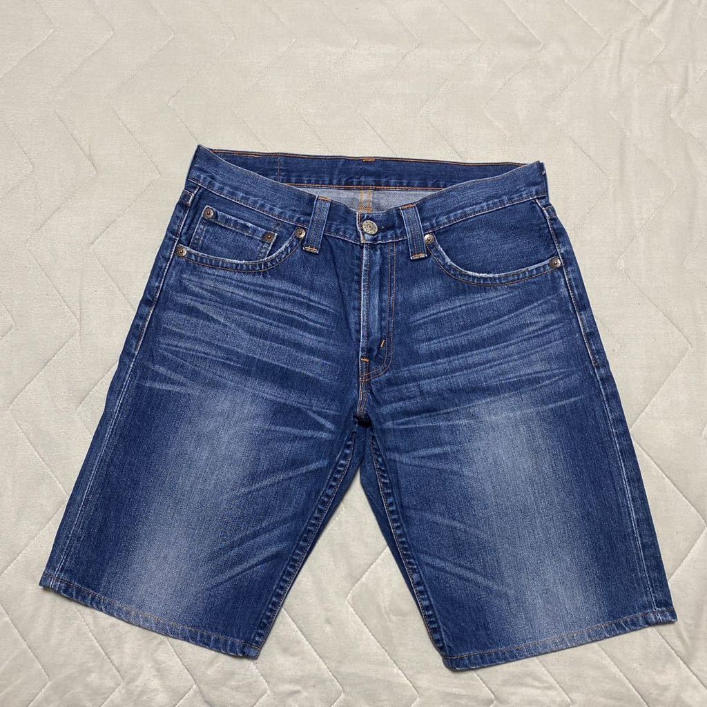 7B【着少】LEVIS リーバイス SP503-0036 ショートパンツ ハーフパンツ 短パン 半パン 32×13 デニム ジーンズ ジーパン 格安_画像1