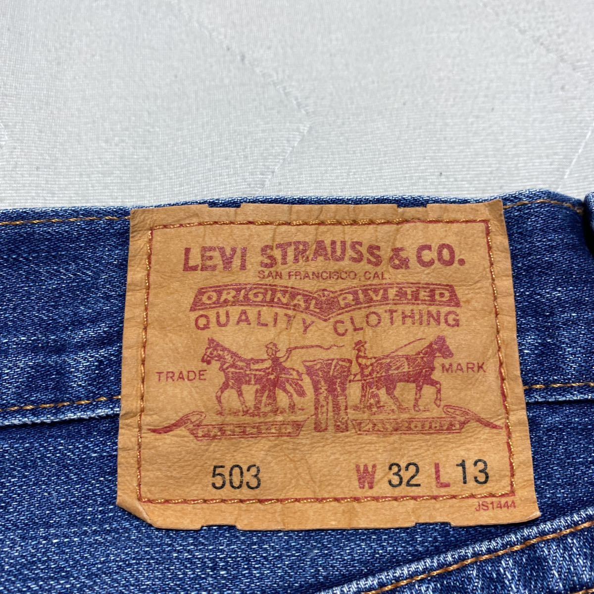 7B【着少】LEVIS リーバイス SP503-0036 ショートパンツ ハーフパンツ 短パン 半パン 32×13 デニム ジーンズ ジーパン 格安_画像4