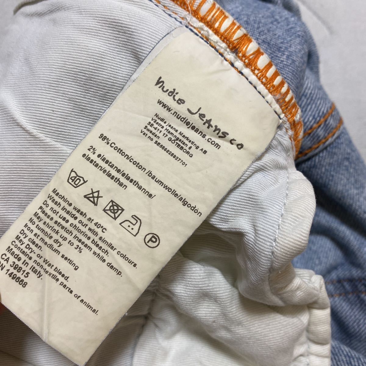 7B ヌーディージーンズ Nudie Jeans LEAN DEAN デニム ジーンズ ジーパン パンツ MADE IN ITALY 28 （株）ヒーローインターナショナル 格安