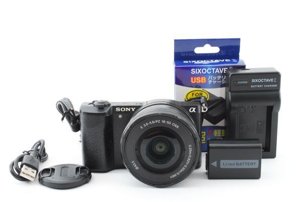 【期間限定送料無料】 SONY ソニー α5100 カメラ　＃1346 ミラーレス レンズセット F3.5-5.6/PZ OSS 16-50mm ソニー