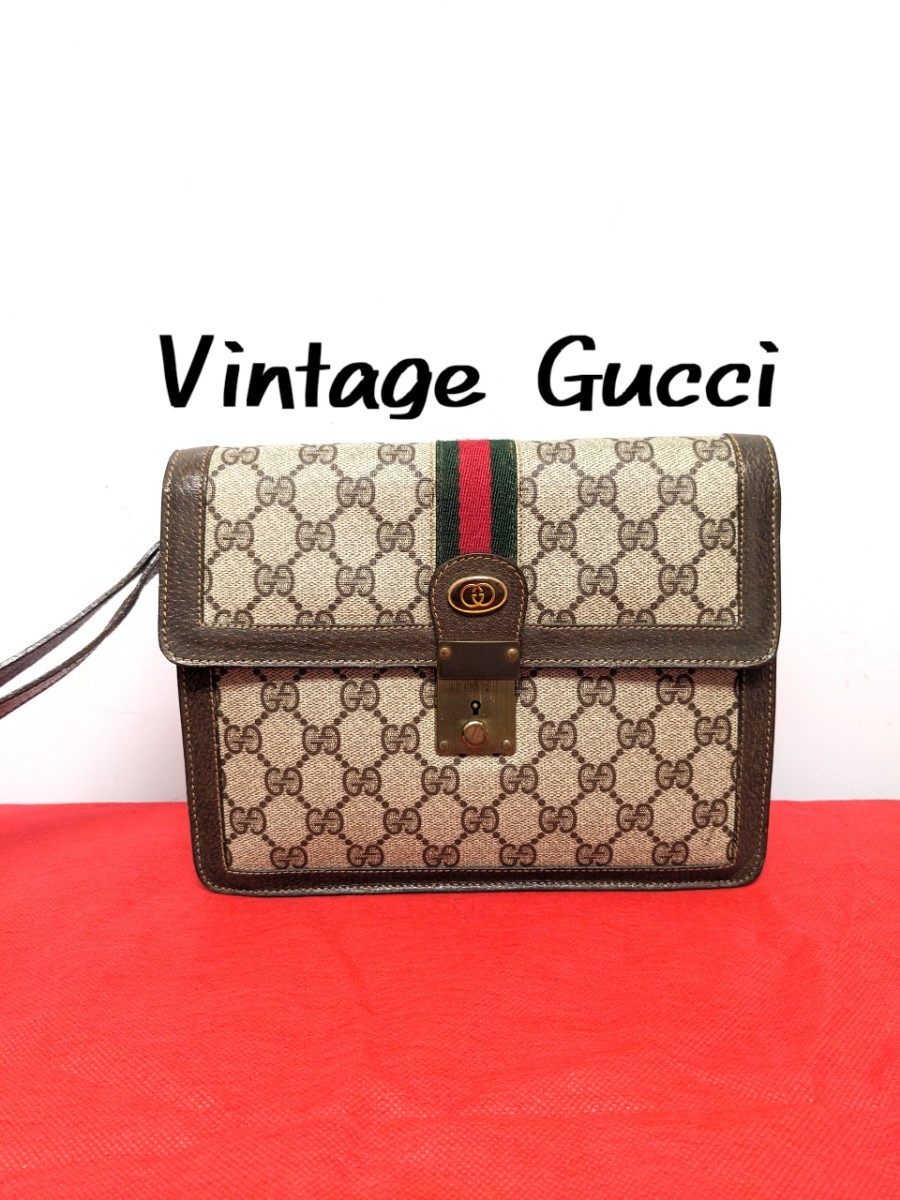 美品 極上!Gucci クラッチバッグ セカンドバッグ シェリーライン GG柄