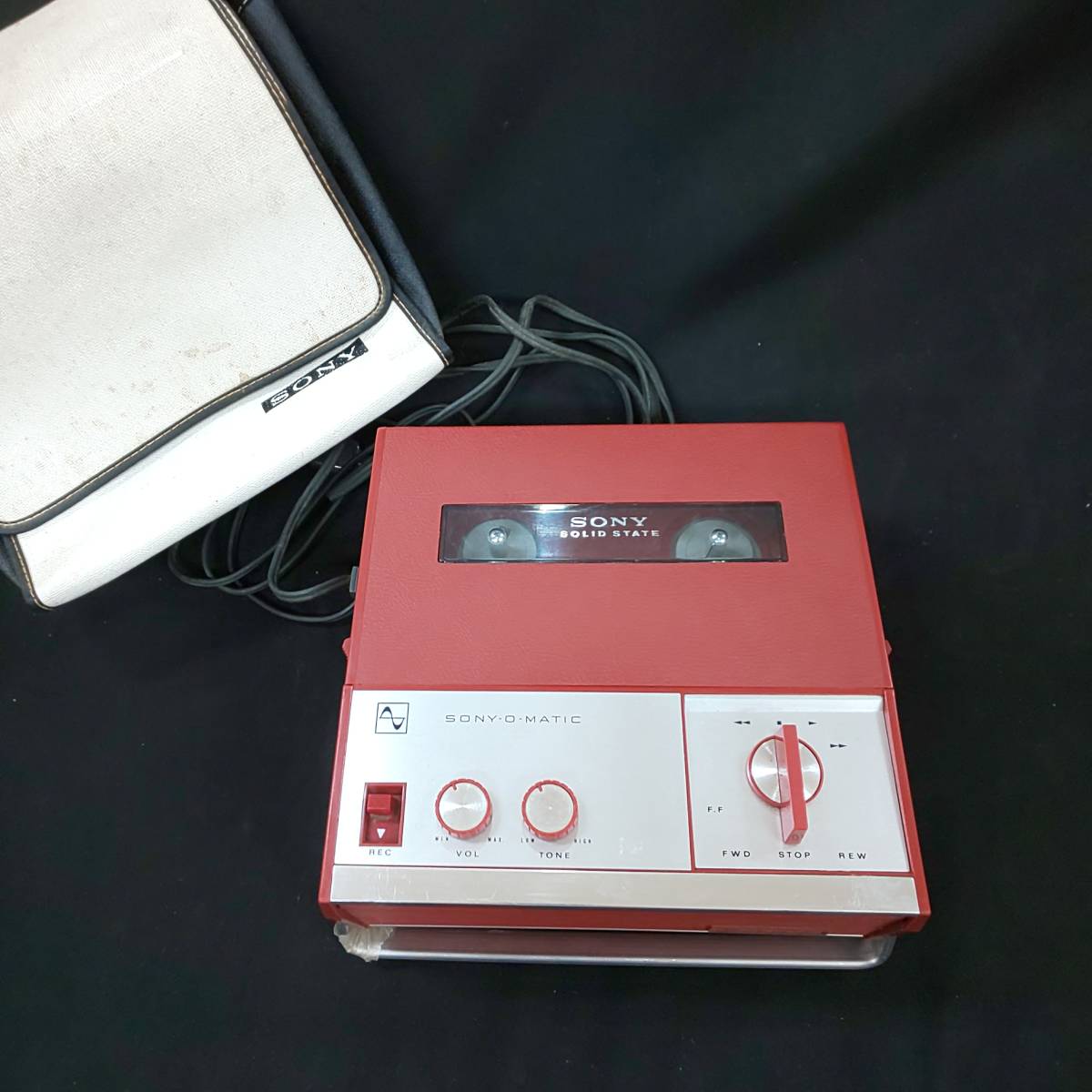 ソニー SONY-O-MATIC SOLID STATEテープレコーダーレトロ-