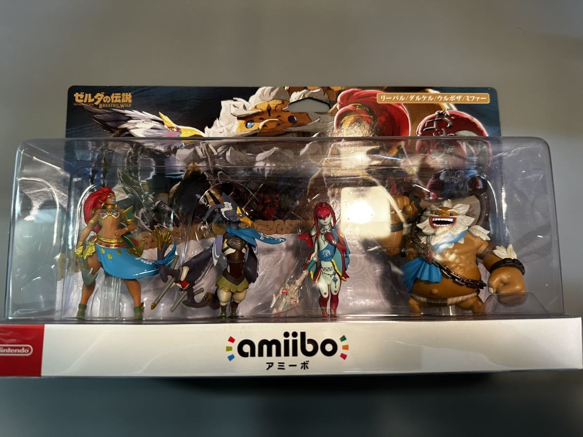 新品・未開封】amiibo ゼルダの伝説 ブレスオブザワイルド 四人の英傑