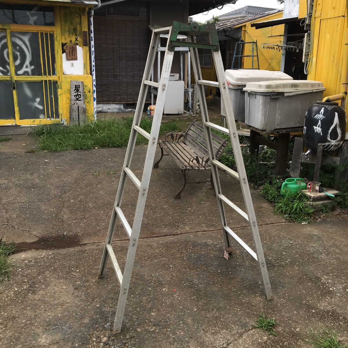  Junk receipt limitation (pick up) aluminium stepladder ladder stepladder hour height 170cm Saitama prefecture Kawagoe city . place 