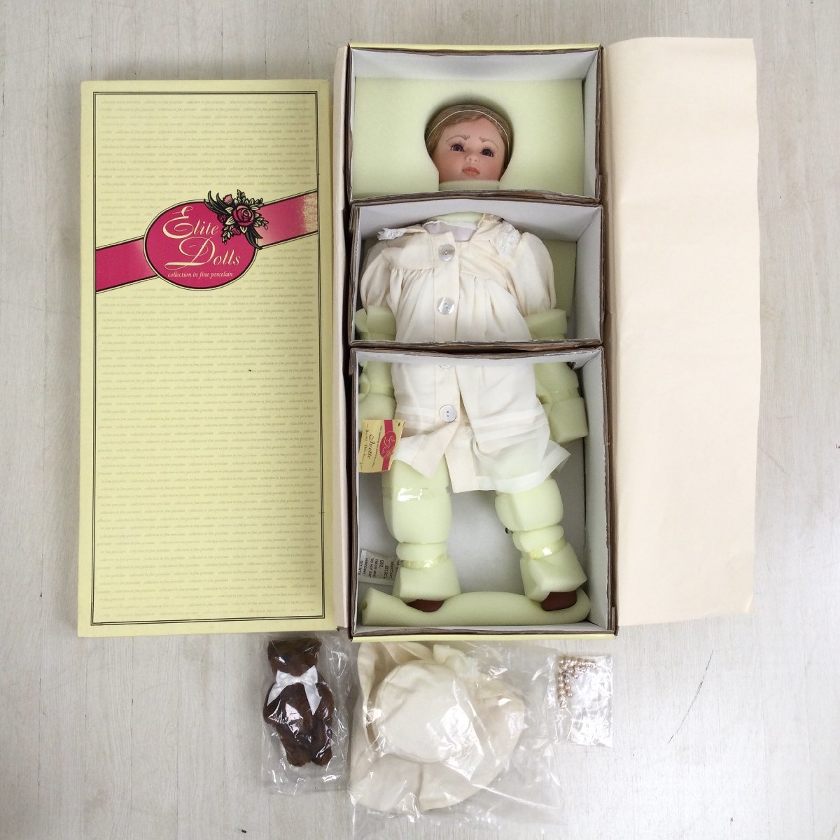 世界的に有名な 1107 箱付き Florchinger Christel ビスクドール 人形 Ivette porcelain fine in collection Dolls Elite ビスクドール