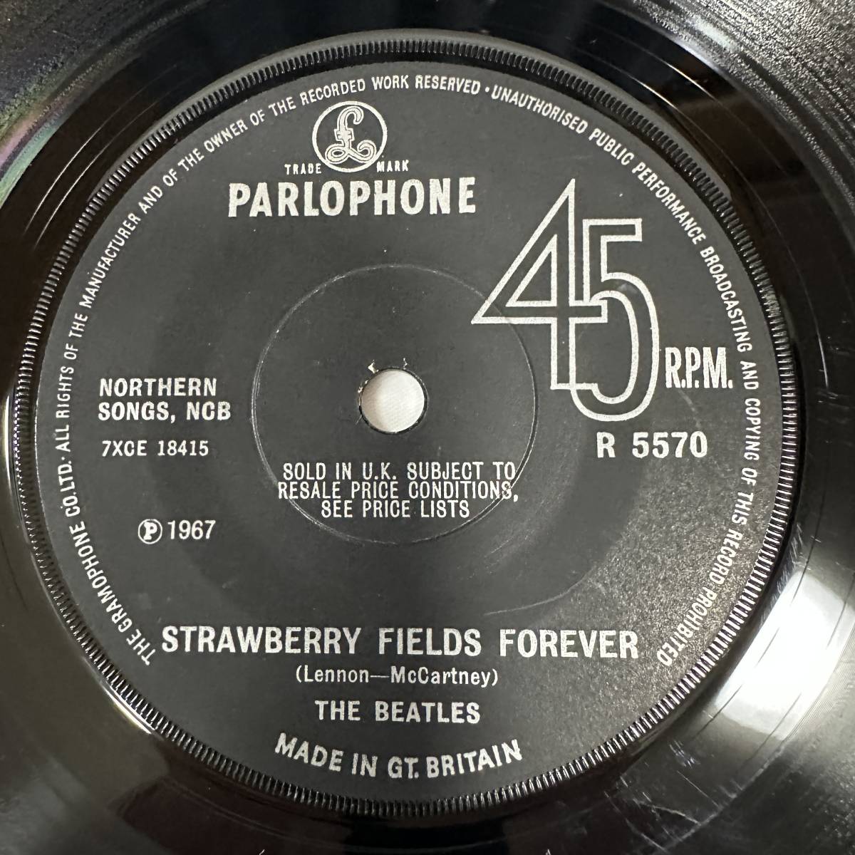 UKオリジナル】The Beatles - Strawberry Fields Forever / Penny Lane