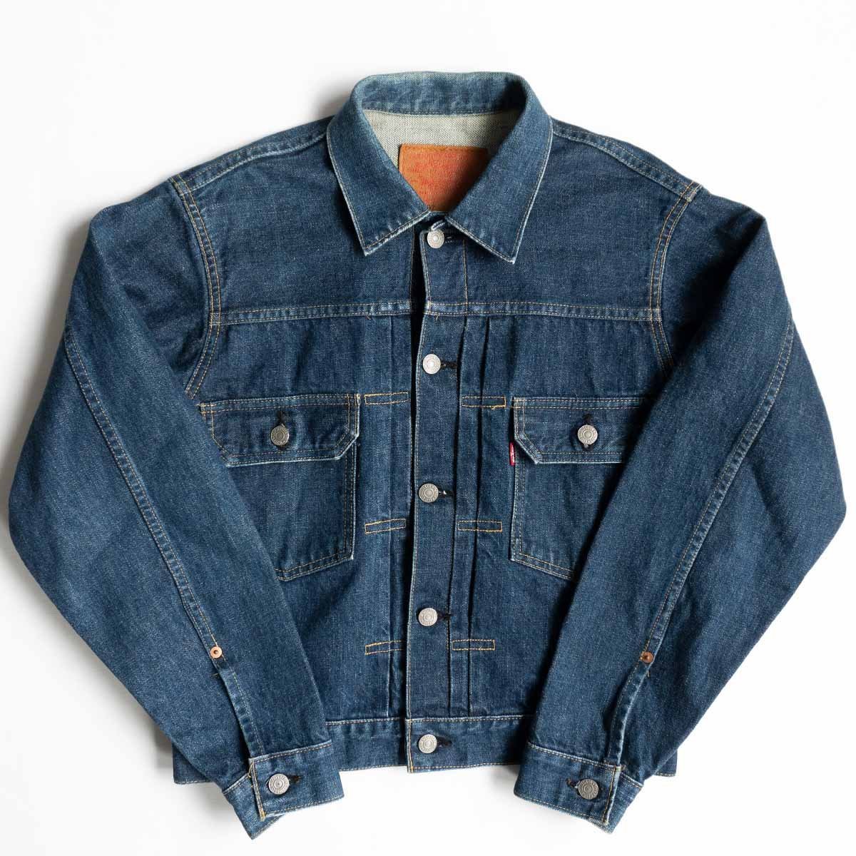 [Отличная атмосфера] Леви [507xx Big E Denim Jacket] 38 Сделано в Японии 2 -й индиго Y2305065