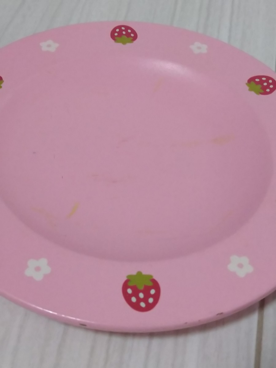 マザーガーデン お皿 食器 木製 キッキン おままごと 野いちご ピンク カトラリー トレー
