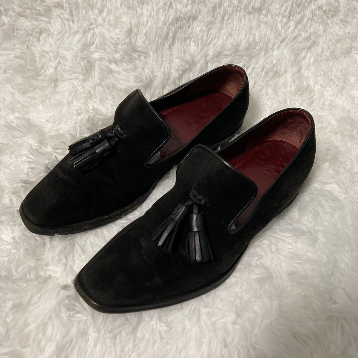 セリーヌ CELINE ローファー スエッド タッセル レザー|PayPayフリマ