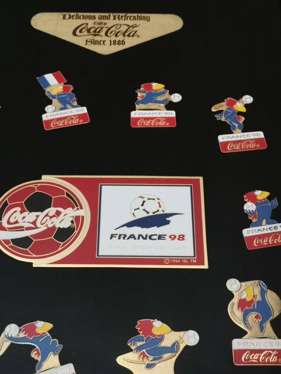 コカコーラ　ワールドカップ　ピンバッチ　非売品　FIFA WORLD CUP フランス98_画像3