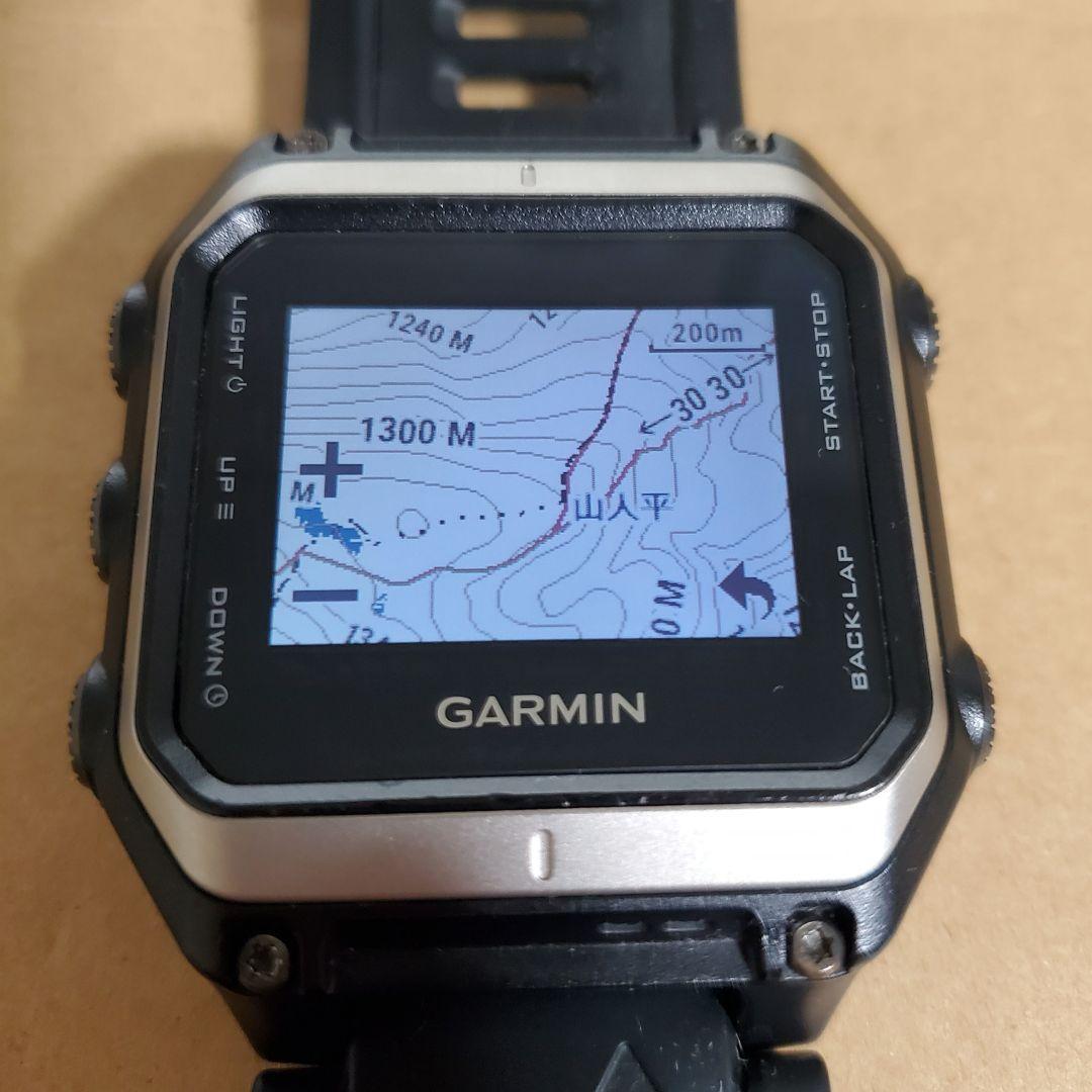 中古 GARMIN epix J 正規日本版 ガーミン 登山地形図 都市詳細地図 等高線地図の出る腕時計