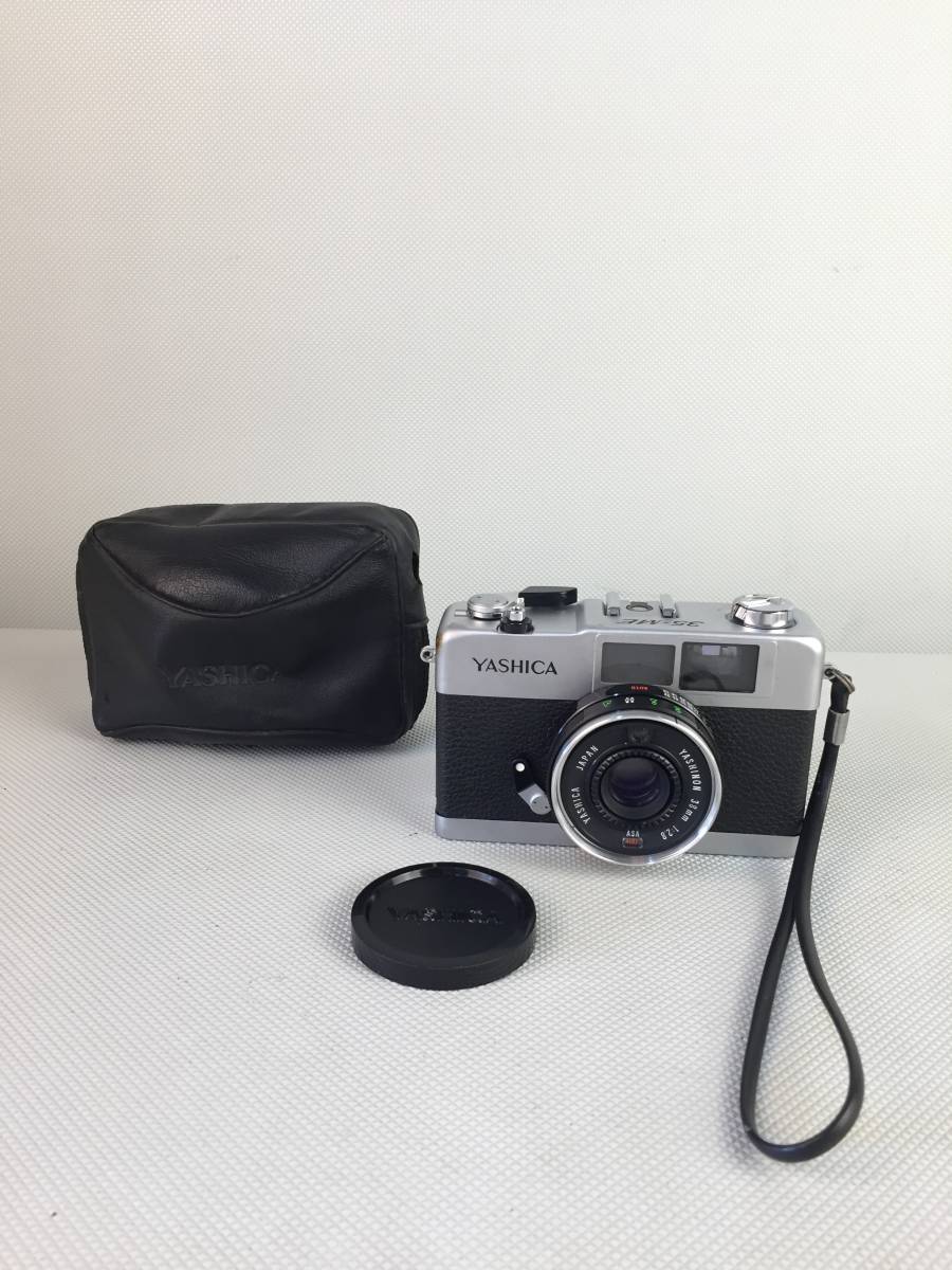 A7669○YASHICA ヤシカ フィルムカメラ コンパクトカメラ 35-ME レンズ/38㎜ 1:2.8 シャッターOK 収納ケース付_画像1