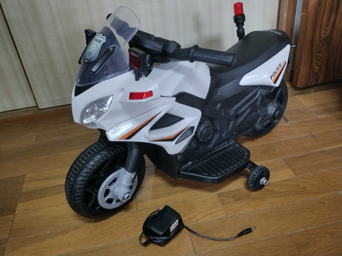  Shimane departure * handsome * american Police toy bike electric passenger use rechargeable hole . snow. woman . sound attaching! tricycle 