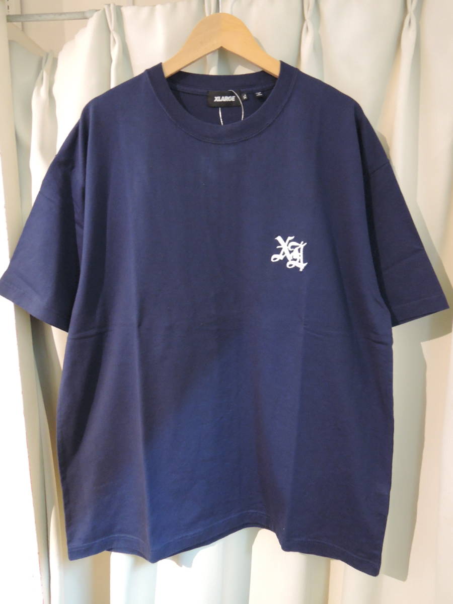 X-LARGE XLARGE エクストララージ OLD ENGLISH S/S TEE ネイビー XLサイズ ZOZOTOWN 完売 人気商品 送料￥230～ 値下げ！の画像2