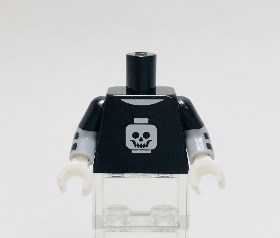 【新品未使用】レゴ　LEGO　ミニフィグ　トルソー　ボディ　52 スカル　スケルトン　骸骨　ガイコツ_画像1