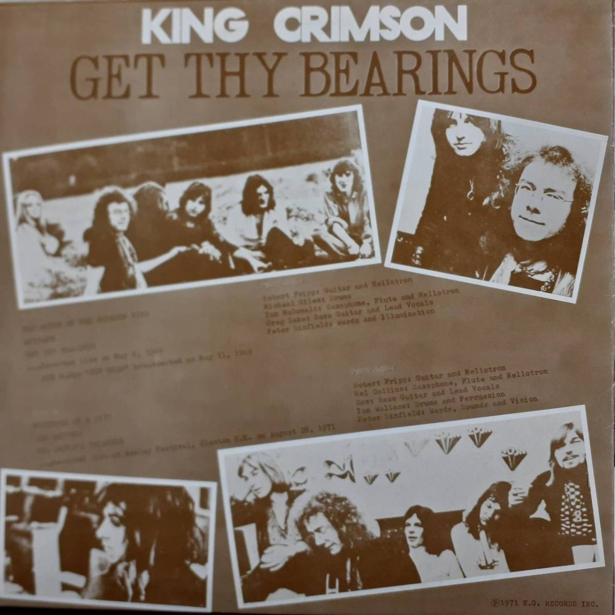  высококачественный звук private запись LP!King Crimson / Get Thy Bearings 1971 год KC 1098 69 год. BBC радио .71 год. LIVE источник звука King * Crimson T-Rex
