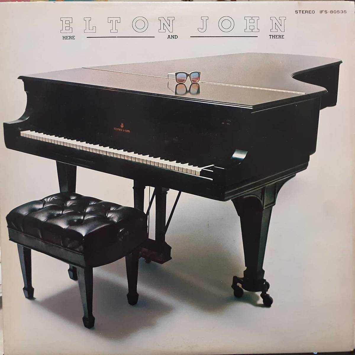 PROMO日本盤LP 見本盤 白ラベル Elton John / Here And There 1976年 東芝DJM IFS-80535 エルトン・ジョン Crocodile Rock Rocket Man_画像2